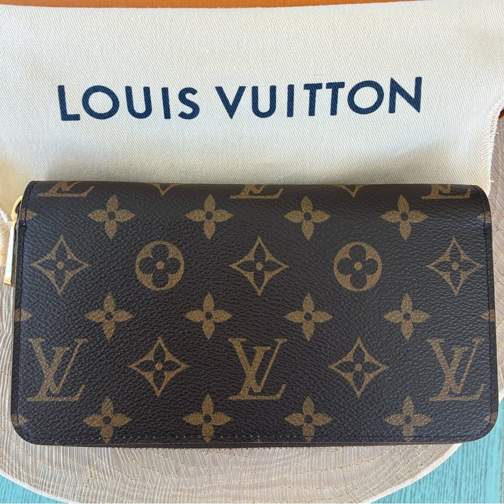 Louis Vuitton Zippy Wallet M41894 LV monogram brown leather with pink interior - Picture 3 of 9